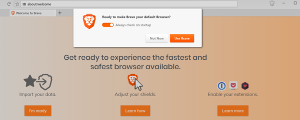 高速 ウェブブラウザ Brave 使い方 パブリッシャー登録
