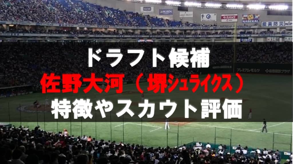 ドラフト 佐野大河 火の国サラマンダーズ の成績 経歴 特徴